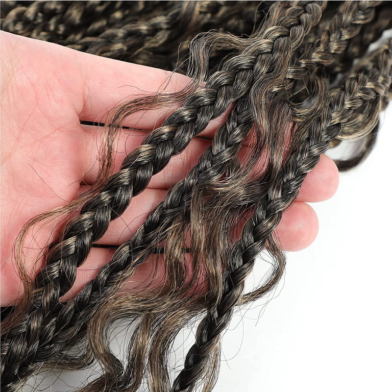 Goddess Box Braids Crochet Hair — 18 Inch, 6 Packs