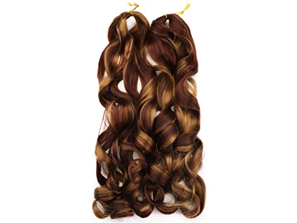 French Curl Braiding Hair — 22 Inch, 8 Packs