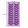 Wispy False Eyelashes — 10 Pairs