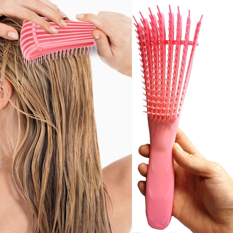 Flexible Detangling Brush — Vented, for Wet & Dry Hair