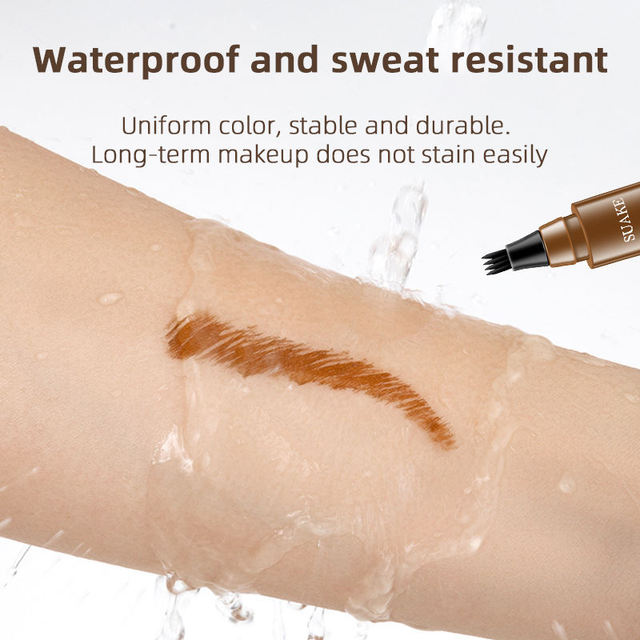 Eyebrow Pen — 4-Fork Tip, Waterproof, 2-Pack