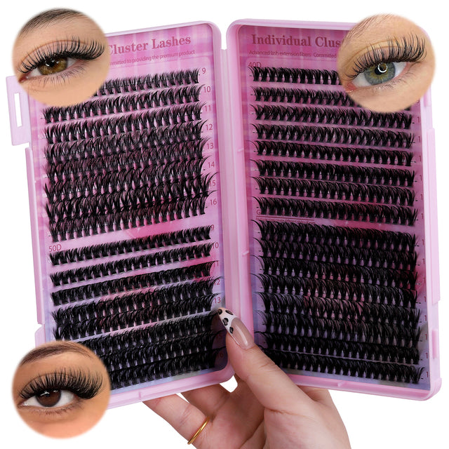 DIY Cluster Lash Kit — 640-720 Clusters with Bond & Seal and Tweezers