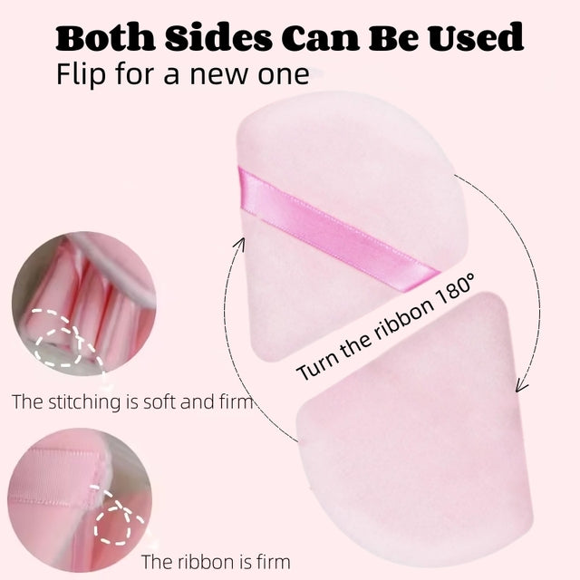 Triangle Powder Puff Set — 12 Pieces
