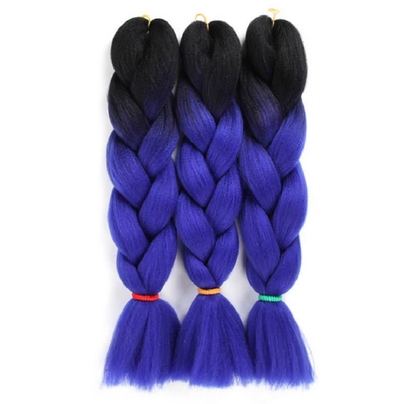 Jumbo Braiding Hair (Kanekalon) — 24 Inch, 3 Packs, Ombre