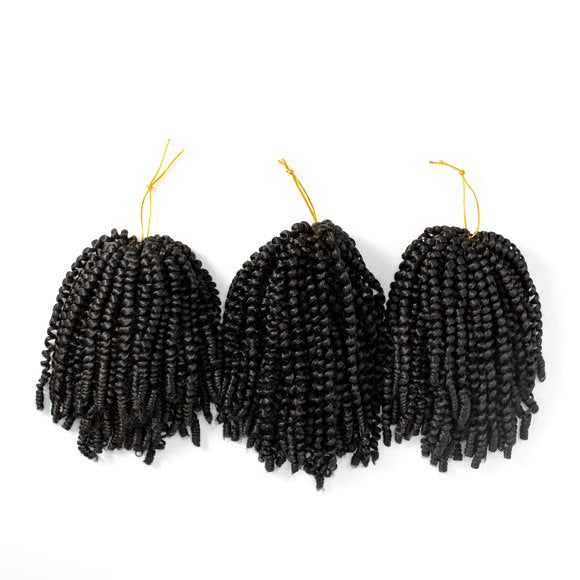 Spring Twist Hair — 8 Inch, 3 Packs