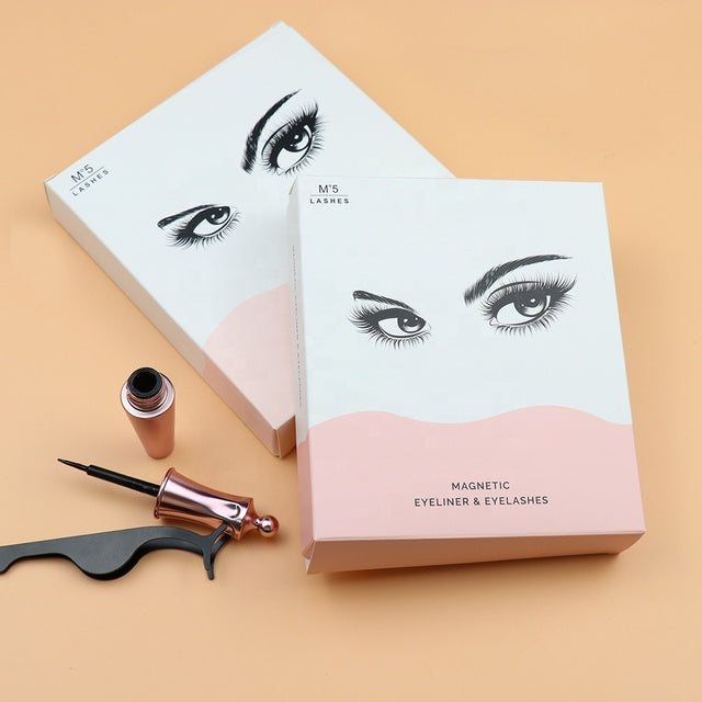 Magnetic Eyelash Kit — 5 Pairs with Magnetic Eyeliner & Applicator