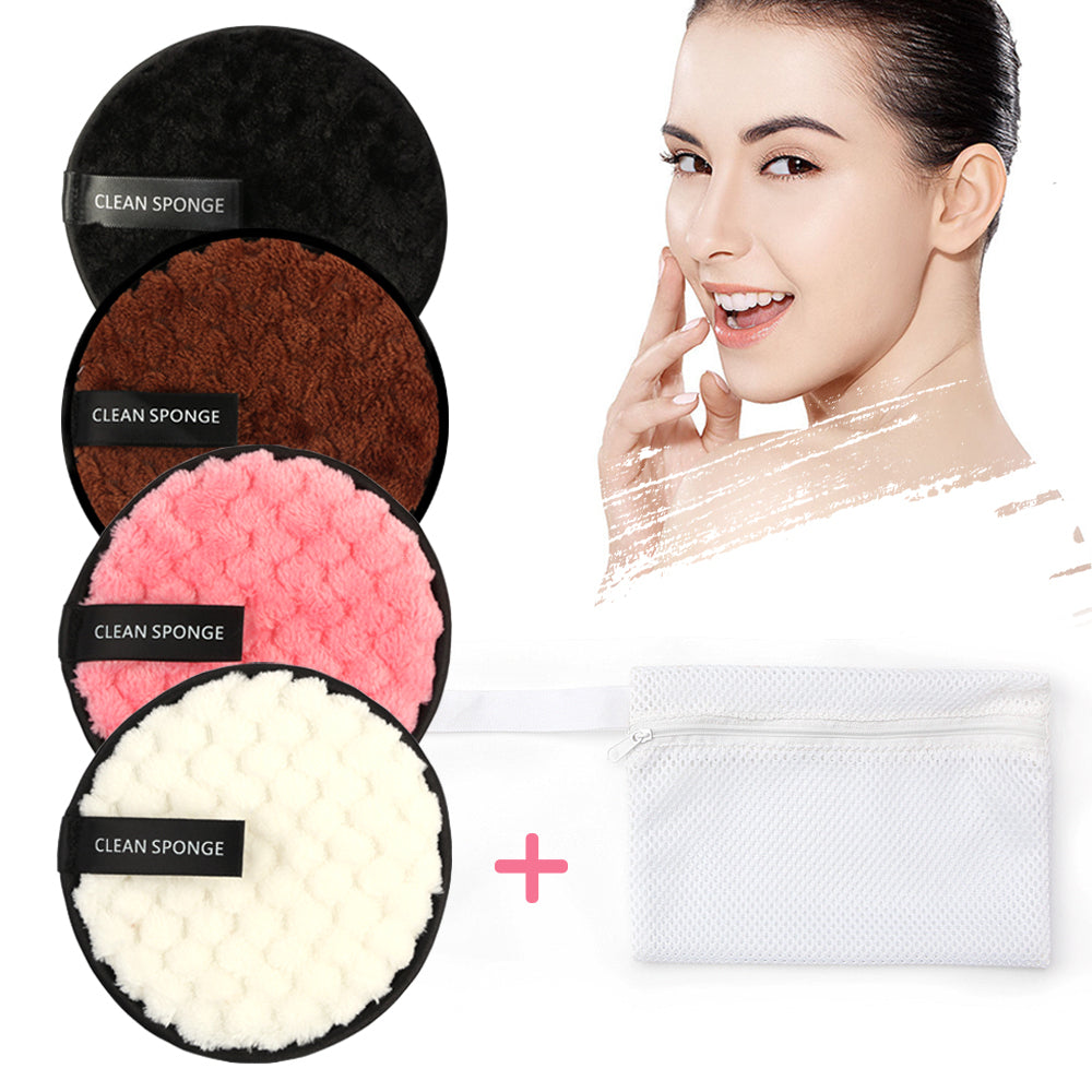 Reusable Makeup Remover Puffs — 3 Pack