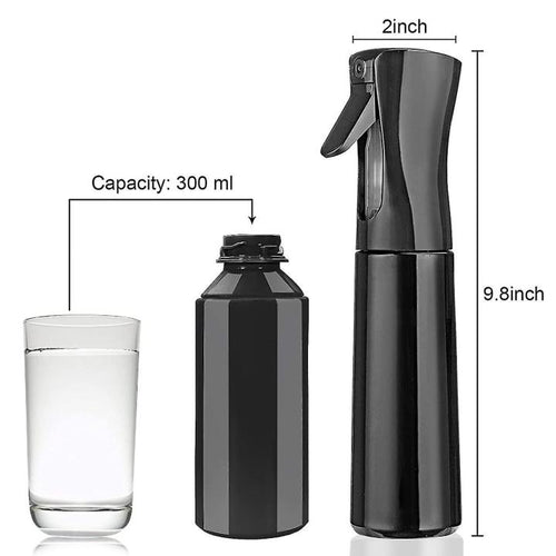 Continuous Mist Spray Bottle — 300ml, Black